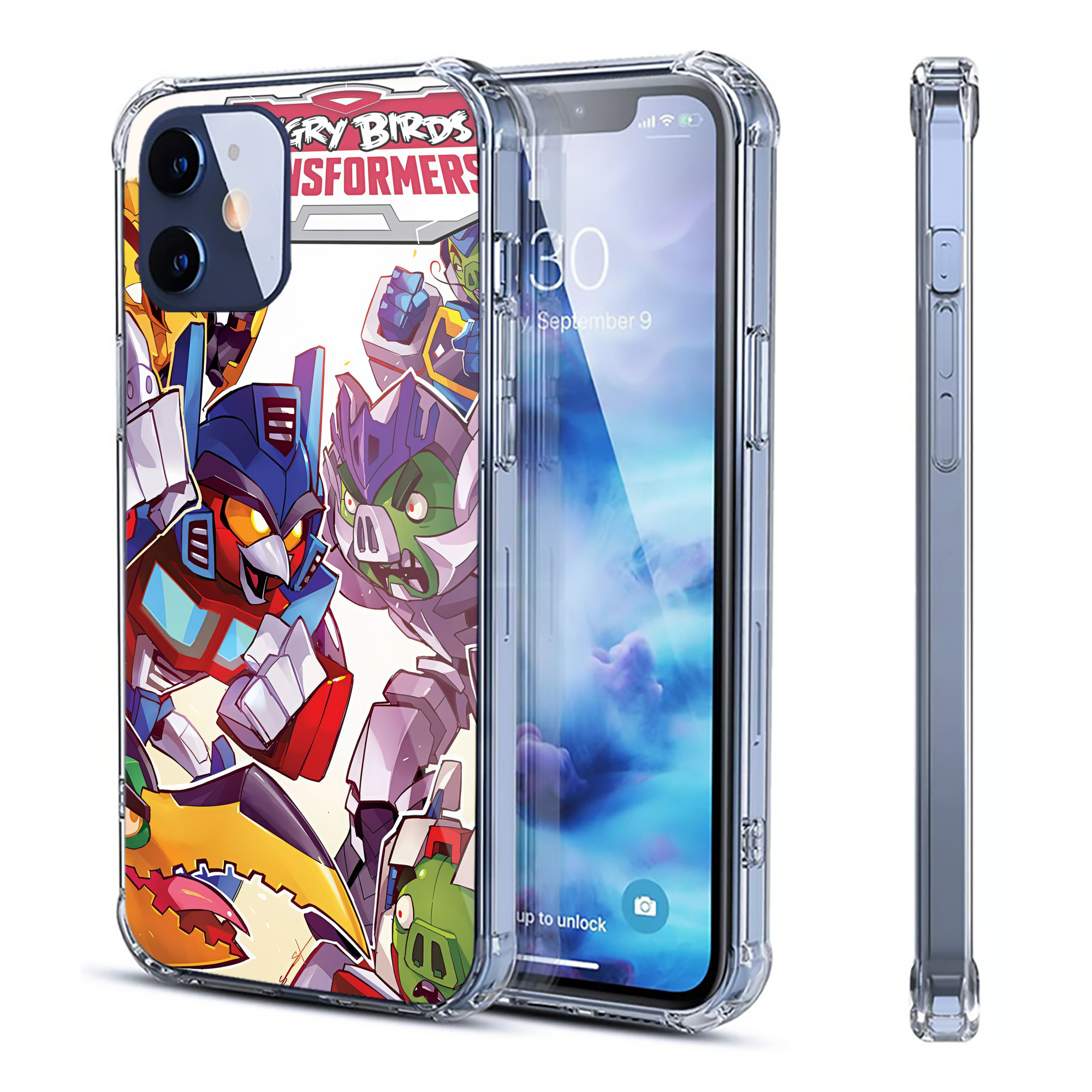 （画像用） Angry Birds アングリーバード 【iPhone 12シリーズ対応】透明スマホケース（クリアソフトケース）